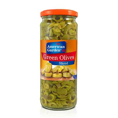 American green olives whole 360gr