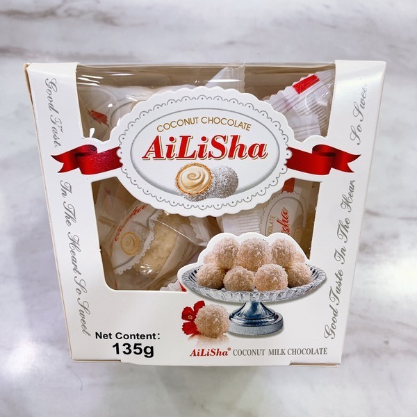 Ailisha coconut milk chocolate 135g