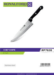 Royalford Chef Knife Rf7828