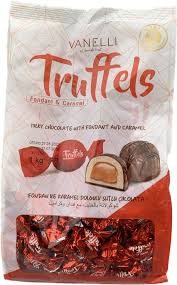 Vanelli truffels milk chocolate with fondant and carmel 1kg