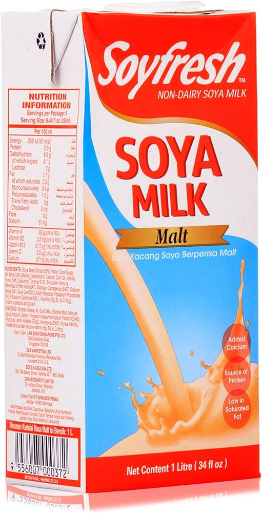 Soyfresh non dairy soya milk malt 1 litre