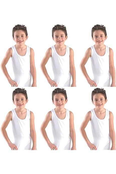 Cottny underwear boys vest 13-14y