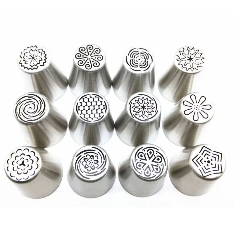 Cake mouth stainless steel 12pcs suit hf