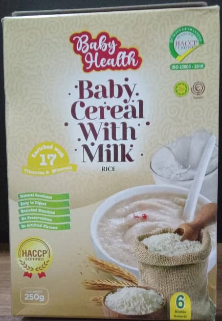 Baby Health Baby Cereal With Milk Rice 250gr