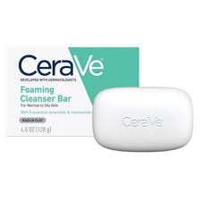 Cerave Foaming Cleanser Bar Kaolin Cly 128g