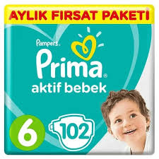 Pampers prime aktif bebek no6