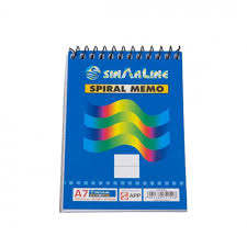 Sinarline spiral memo notebook