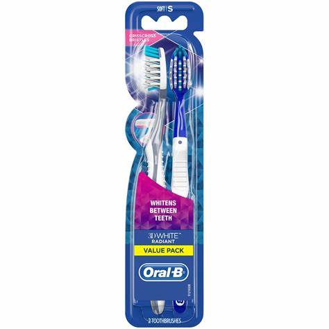 Oral-B 3D White 1+1 Touth Brush 2pcs