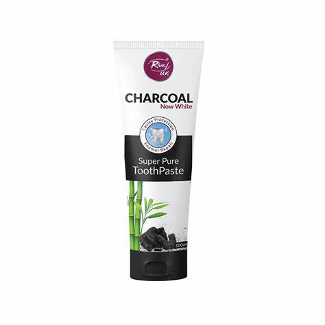 Rivaj Charcoal Now White Toothpaste 100ml