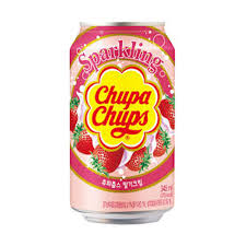 Sparkling chupa chups strawberry & cream 345ml