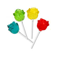 Rose Lolliop Candy 15g