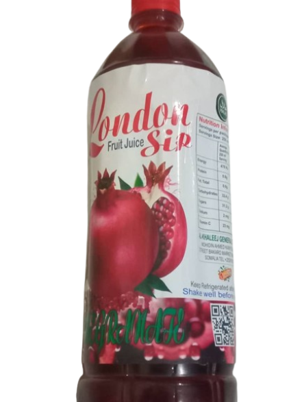 London sip fruit juice pomegranate 1ltr