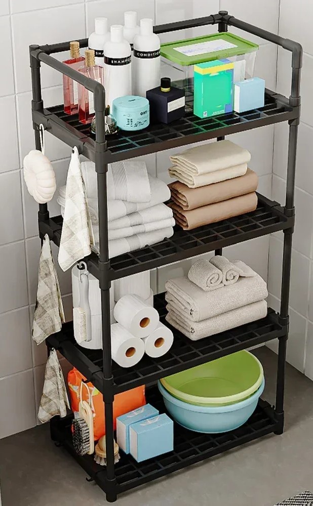 Kitchen And Bathroom Storage Rack 6617-5/-4/-3