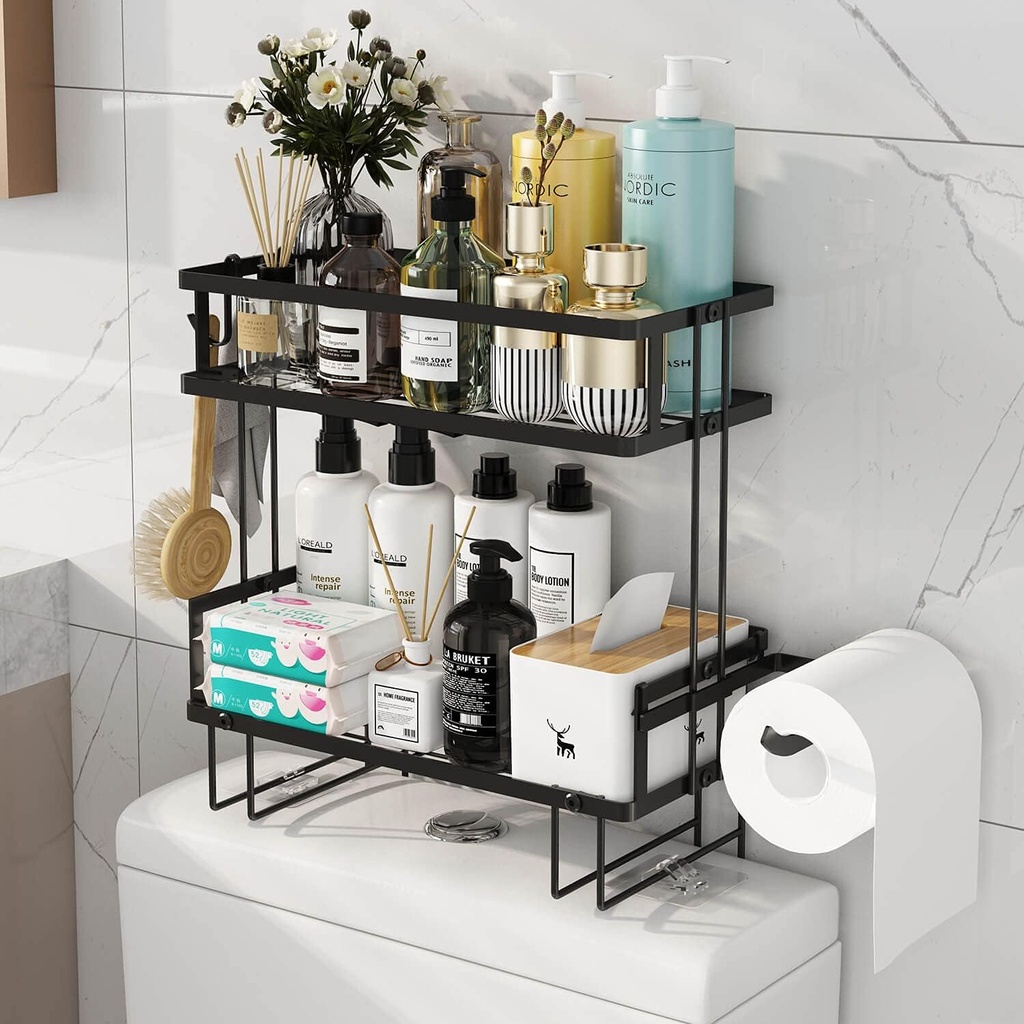 Two Lavels Of Bathroom Storage over Toilet No:206