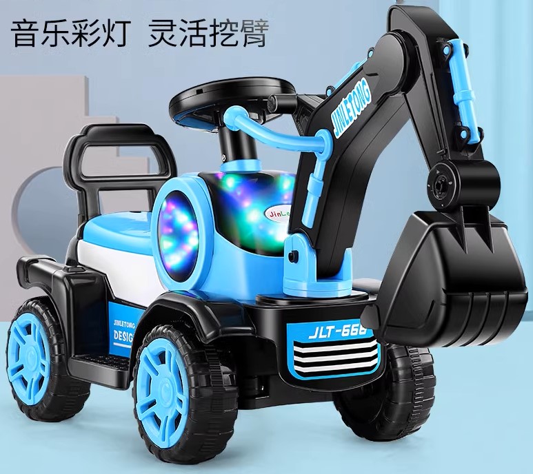 Childrens Elecrtic Excavator Toy car Jinletong 166E