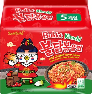 Samyang buldak Kimchi Stir Fried Noodle hot chicken flavor ramen 140g