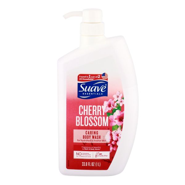 Suave Cherry Blossom Caring Body wash 1l