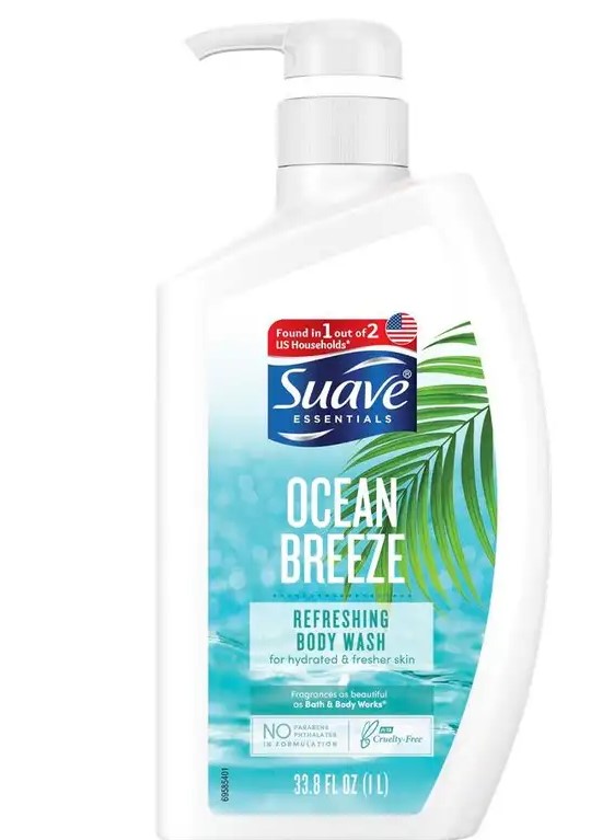 Suave Ocean Breeze Refreshing  Body wash 1l