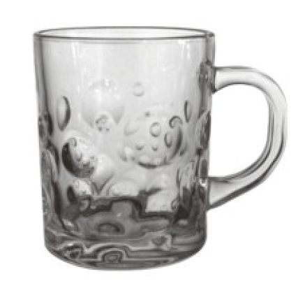 Red Cherry 225ml Glass mug  ZB25008PP-Yh 1Pcs