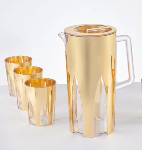 Water jug with cups 5 pcs set item No-2237009