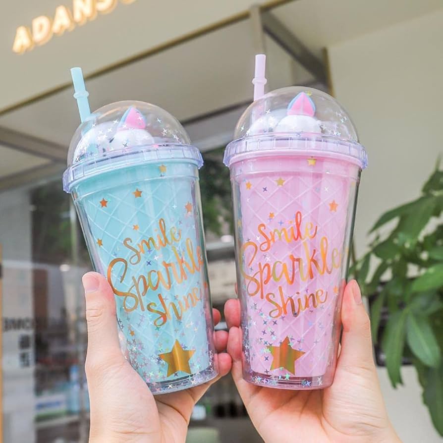 Glass cup smile sparkle shine No-980514