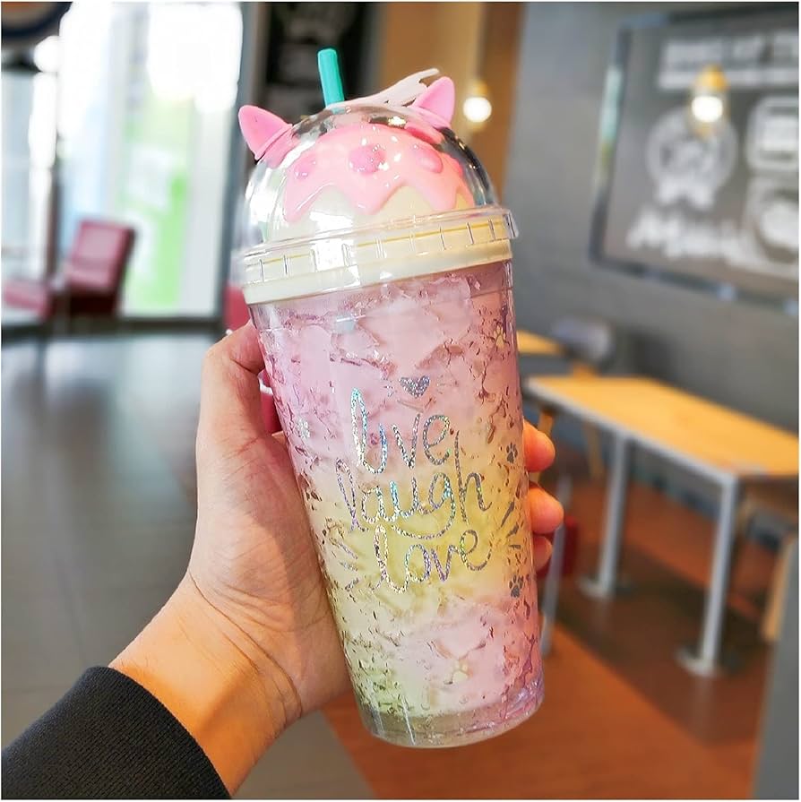 Glass cup live laugh love No-980439