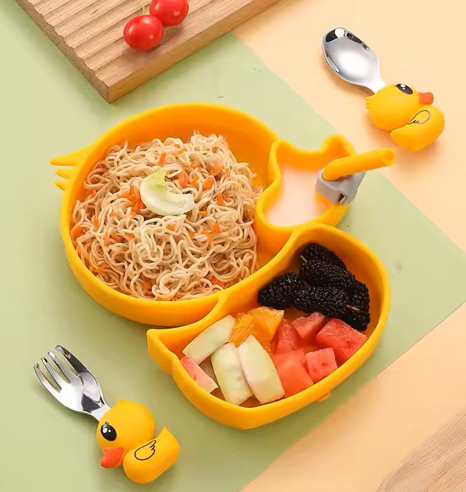 Little duck silicone tableware No:FC-7039