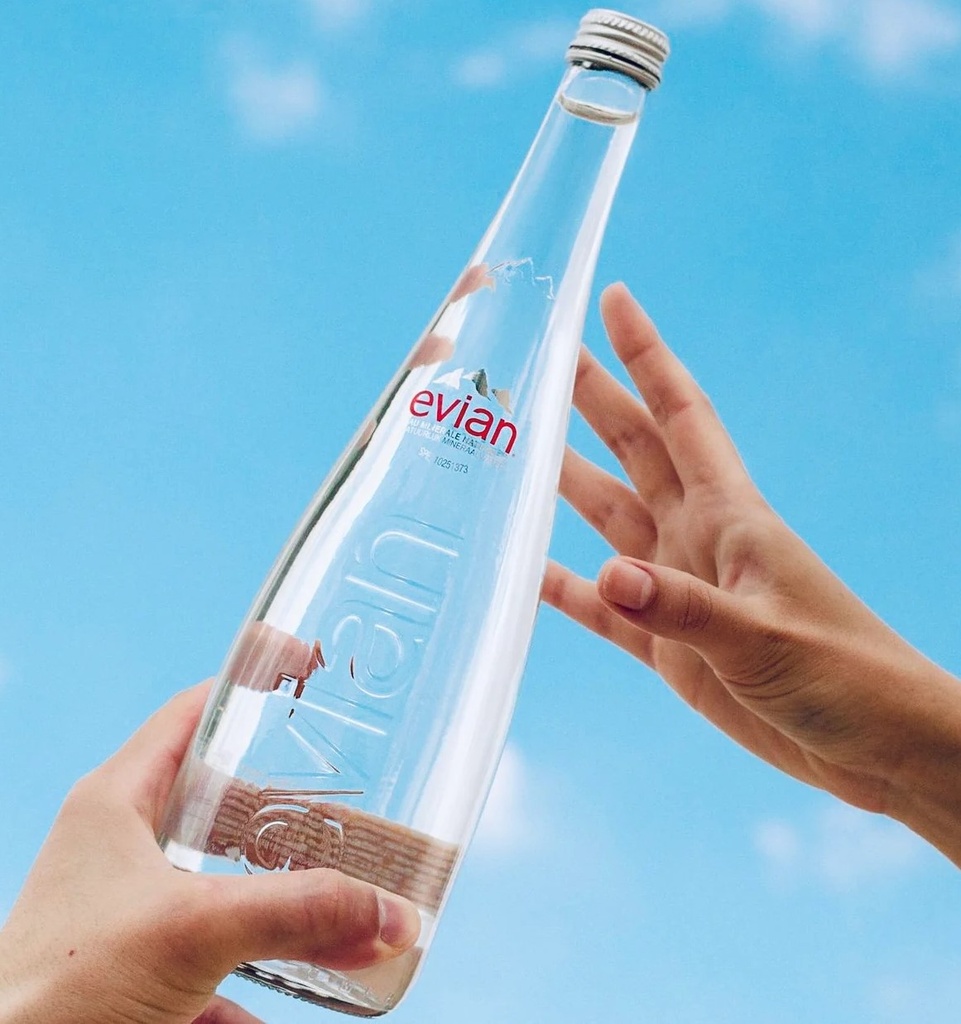 Evian natural mineral water 75cl