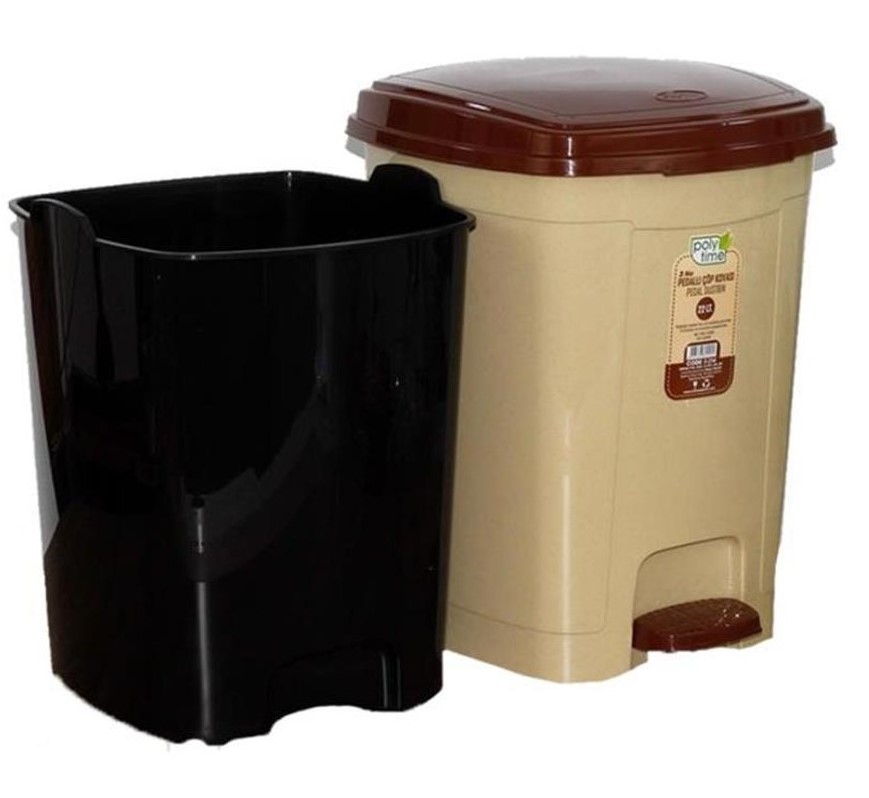 Poly Time Pedal Dustbin E-252 6ltr