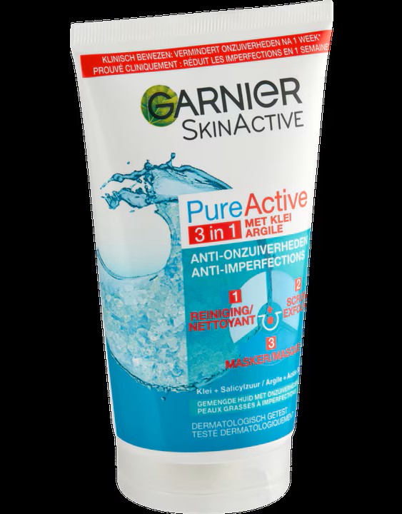 Garnier Skin Active Pure Active 3in1 met 150ml