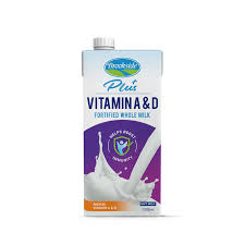Brookside plus vitamin A&D fortified whole milk 1liter