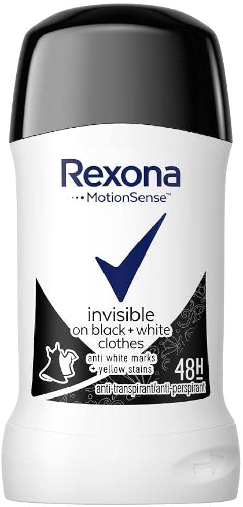 Rexona Invisible Black+White cloth Deo Stickv 40g