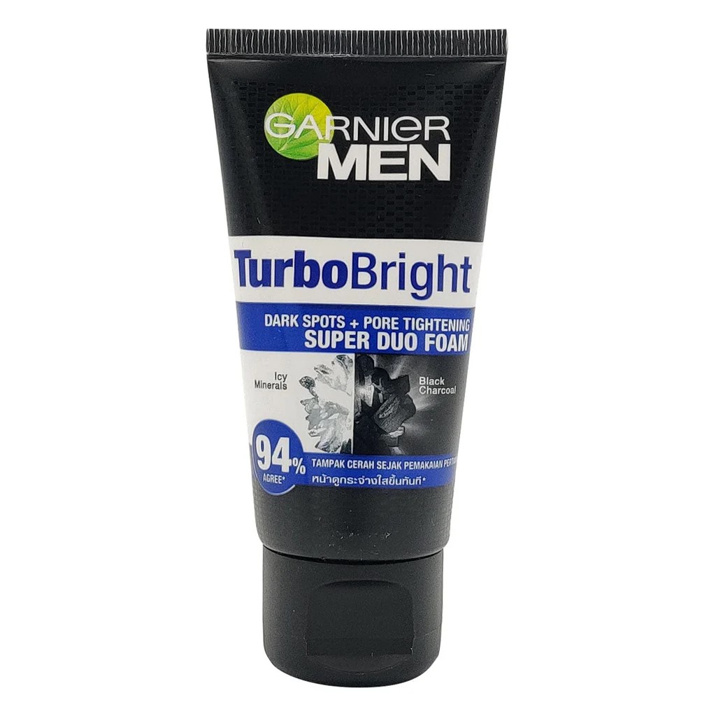Garnier Men Turbo Bright Black Charcoal Face Wash 100ml