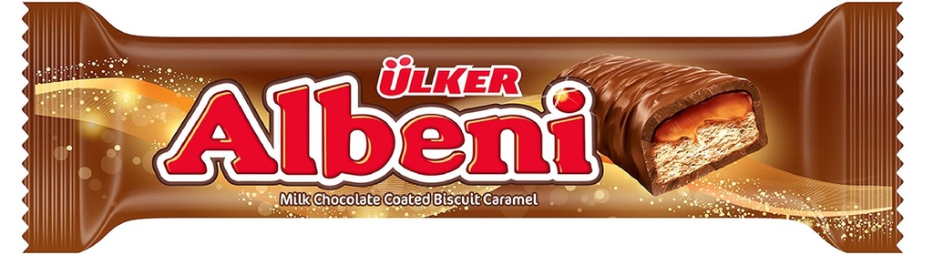Ulker Albeni Milk Chocolate Coated Bar W Caramel 31g