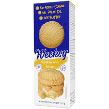 Weeksy Cookies With Butter 120g