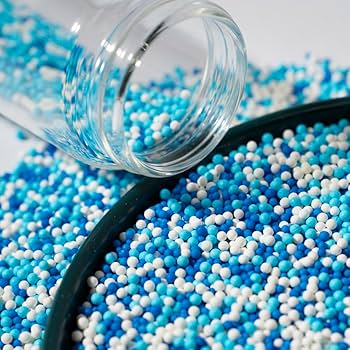 Deliket White&Blue Nonpariels to Decorate 120g