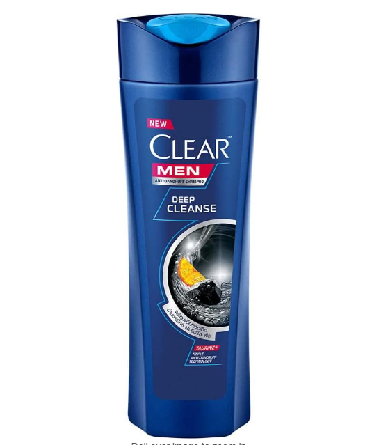 Clear men deep cleanse shampoo 165ml