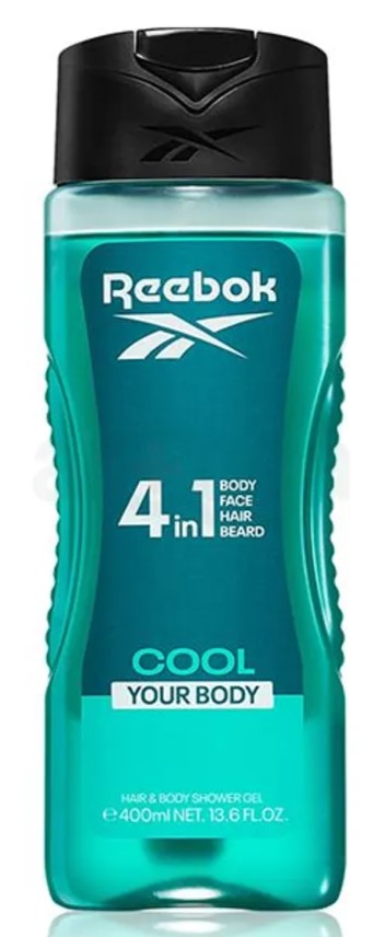 Reebok 4in1 body face hair beard shower 400ml
