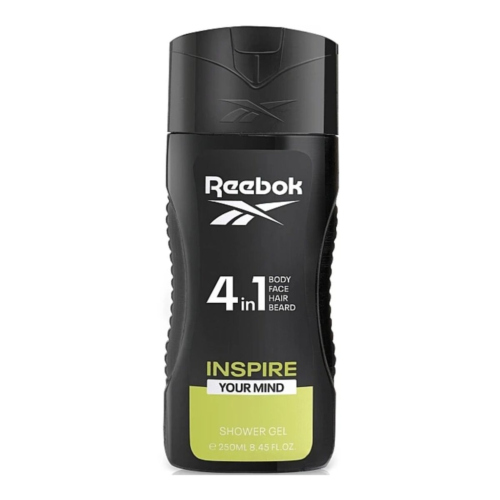 Reebok 4in1 body face hair beard shower gel 400ml