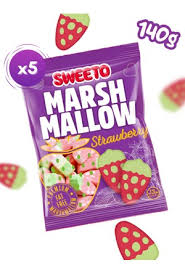 SWEETO MARSHMALLOWS STRAWBERRY 140G