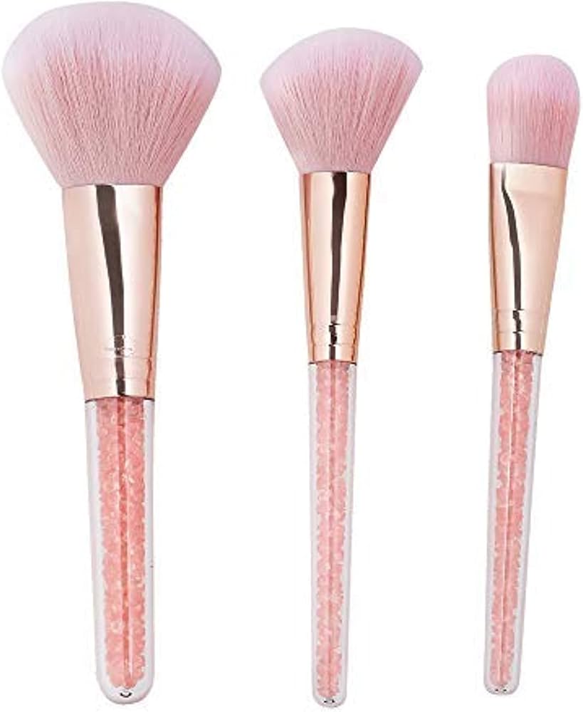 Pink Key 3PC base Make up Brush set