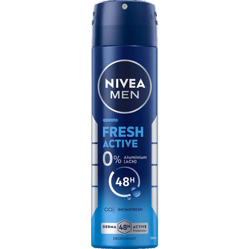 Nivea Men Fresh Active 0% Deo Spray 150ml