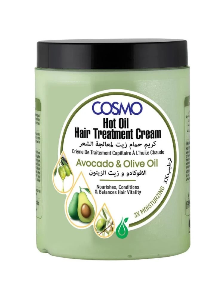 Cosmo Hot Oil Hair Treatment Cream Avocado $ olive Oil 1000ML