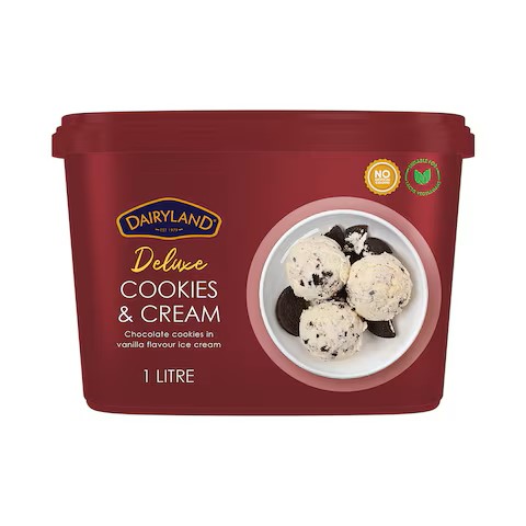 Dairyland Deluxe Cookies & Cream Ice Cream 1l