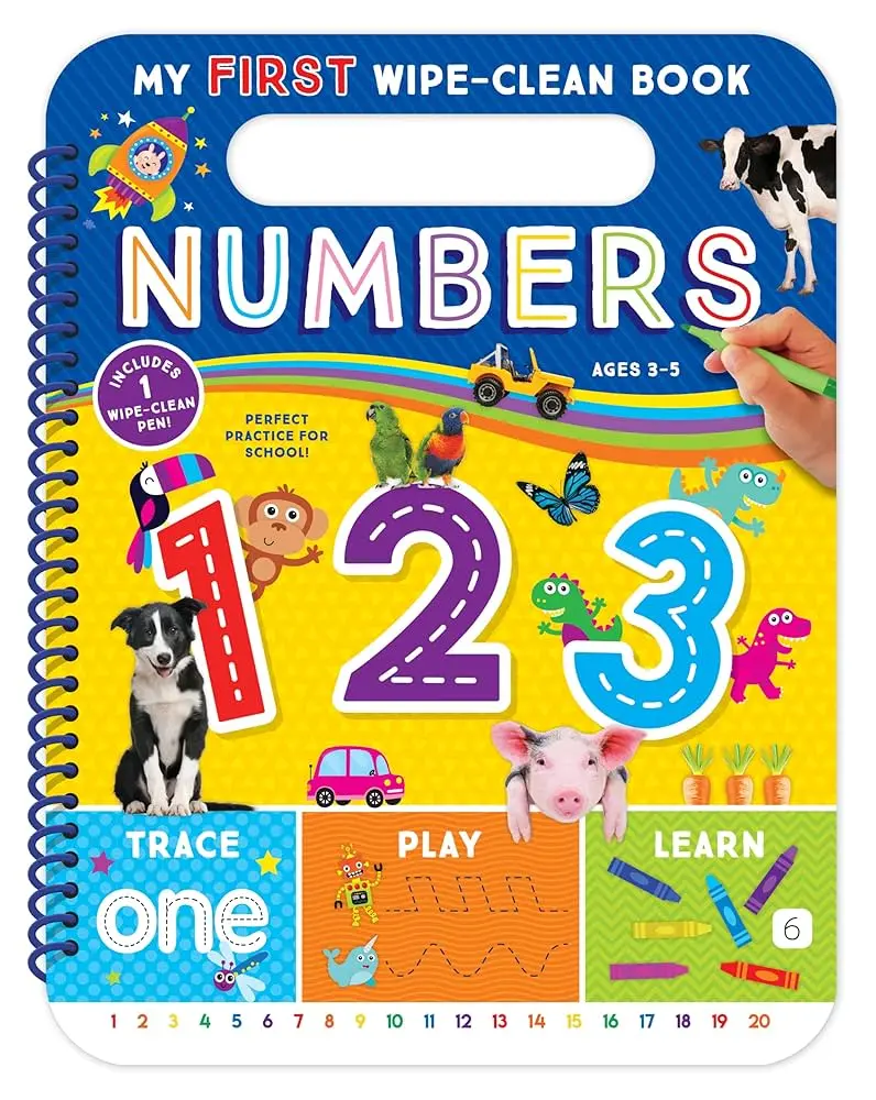 Wipe-Clean first Numbers Learning Book 16p BK30133