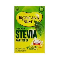 Stevia Sweetener Tropicana Slim 50g (50 Sachets @ 1g)
