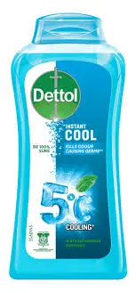Dettol instant cool antibacterial body wash 500ml 250ml