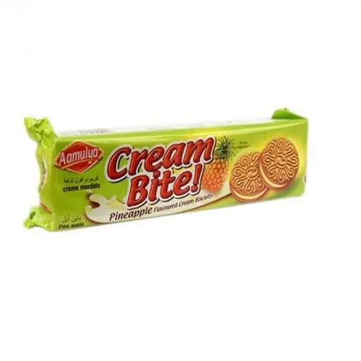 Amulya Creme Bite Pineapple Flavoured Biscuit  140g
