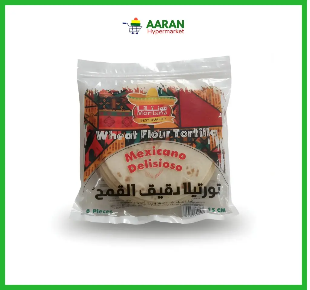 Montana wheat flour tortilla 8pcs 15cm 240g