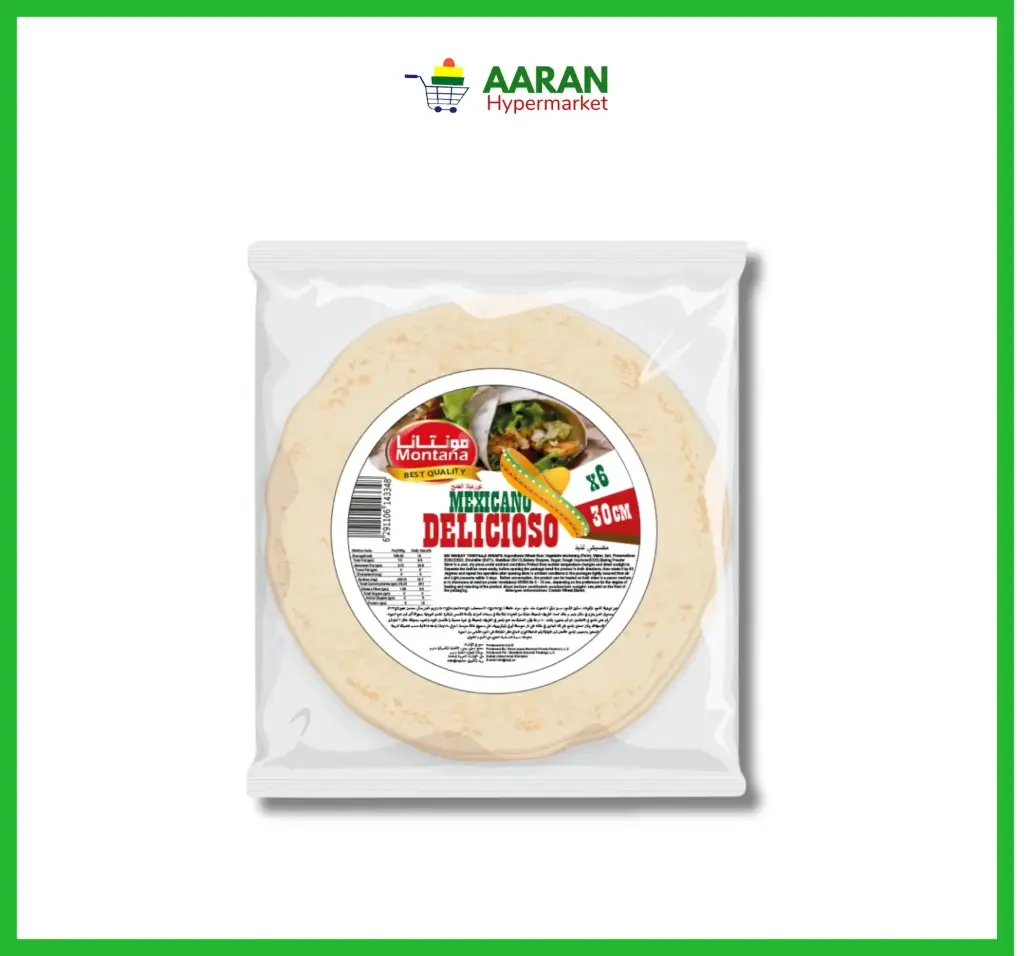 Montana wheat flour tortilla 6pcs 30cm 420g  
